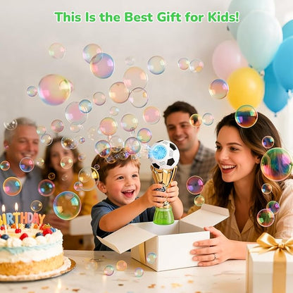 Football-Shaped Bubble Machine, Perfect for Children to Play with Complete with Bubble Machine – The Ideal Toy Bubble Machine for Kids