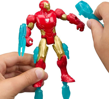 AVENGERS Marvel ActionVerse Iron Man Action Figure & Accessories, 4.5-Inch (11.4 CM) Super Hero Toys & Figures for Kids, Ages 4+