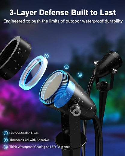 smart Outdoor spotlights | smart voice control