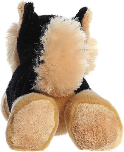 Aurora® Adorable Mini Flopsie™ Shep™ Stuffed Animal - Mini Companions Ready for Playful Adventures - for Kids All Ages, Toddlers, Adults, and Families - Black 8 Inches