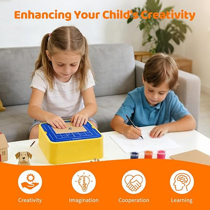 | Cardboard Construction Tool Kit for Kids | DIY STEM Building Set with Safe Cutter & Connectors | Educational Art Craft Project Kit for Homeschool & Classroom