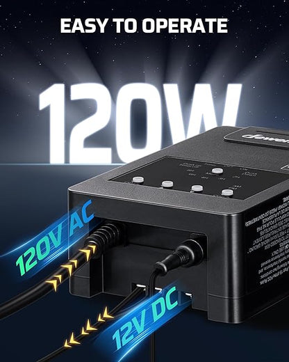 DEWENWILS 120W Low Voltage Landscape Transformer with Remote Control, 120V AC to 12V DC, Low Voltage Transformers with Photocell & Timer, Landscape Lighting Transformer for Garden Light Spotlight