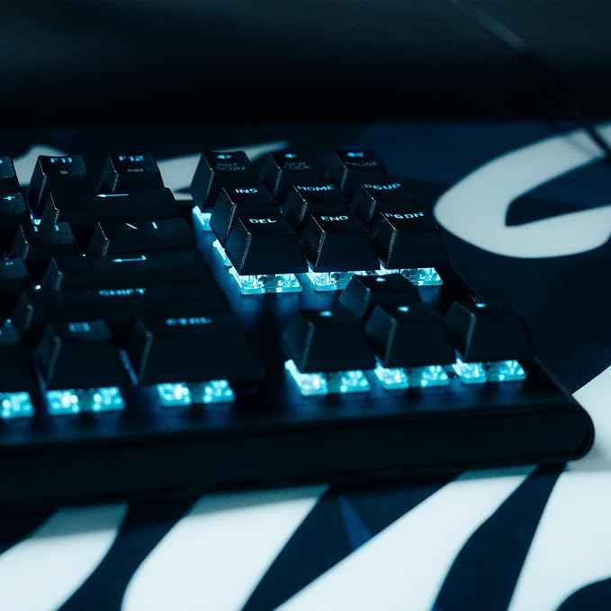 Alienware Wired Gaming Keyboard AW420K, Linear Mechanical, TKL | USB-C, Detachable Cable, Adjustable Height, RGB Per-Key, Dark Side of the Moon, 2-Year Warranty