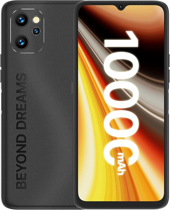 UMIDIGI Power 7 MAX Unlocked Cell Phone,6GB+128GB 10000mAh Battery,6.7" Full Screen + 48MP AI Triple Camera Android Smartphone,NFC,GPS,Face & Fingerprint,BLE 5.0, WiFi 2.4GHz/5GHz,Warranty,Black