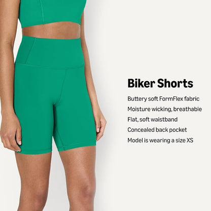 Amazon Essentials Women's Active FormFlex Buttery Soft High Waist Biker Shorts