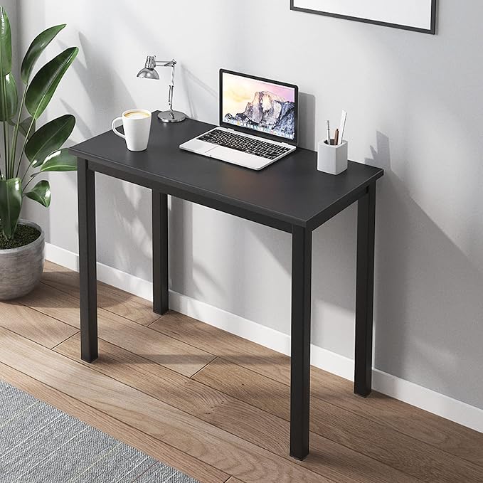 sogesfurniture 31.5 inches Office Desk Computer Desk Gaming Desk Computer Table Sturdy Writing Workstation for Home Office, Black