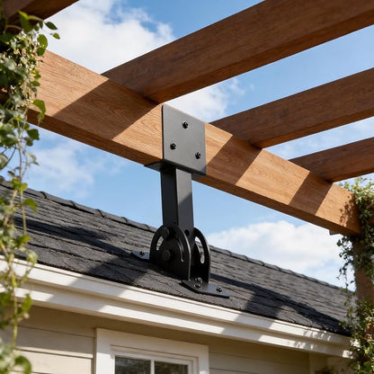 3 Pcs 2“x 4”Heavy Duty Roof Riser Brackets Kit | Adjustable Height Angle Pergola Brackets|Roof Riser Beam Bracket for Gazebos|Carports|and Patios
