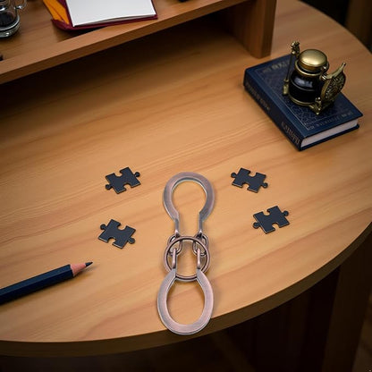 Puzzle Ring Brain Teaser Puzzles - Metal Horseshoe Cast Puzzle Game Unlock Interlock Puzzles Box Mind IQ Logic Test Disentanglement Games for Adults Office Supplies