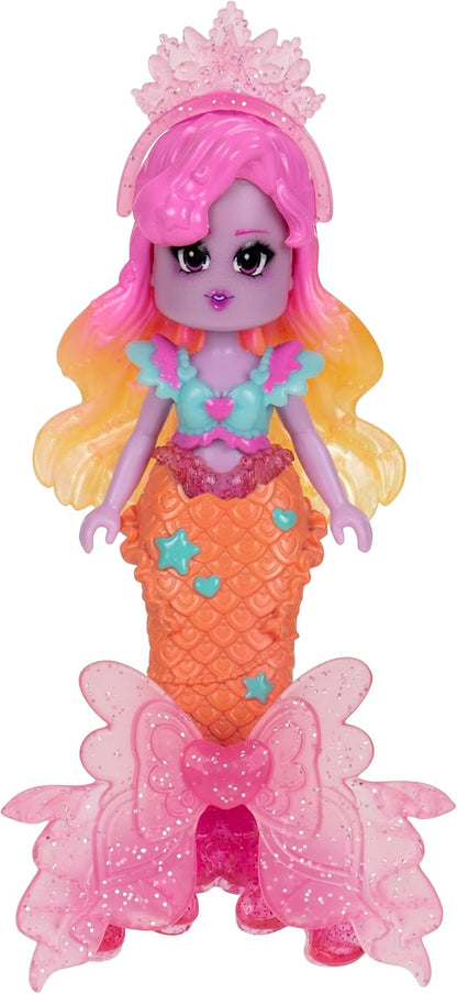 Royale High 3” Light Mermaid Fashion Doll - 1 Figure with 9 Fashion Accessories - Virtual Item Code Included - Series 3 - Ages 5+
