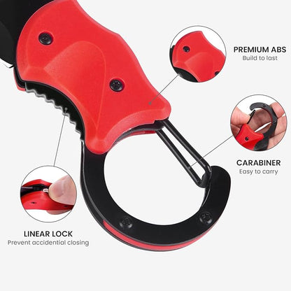 FUNBRO Cool Folding Knife Box Cutter, Edc Knives Tool | Small Pocket Knife for Men with 1.34 Inch Sharp Blade, Great Gift for Women Men (red)