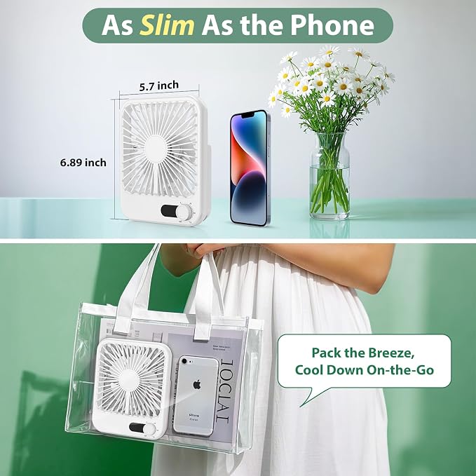 Portable Fan for Travel, 4000mAh Cruise Must Haves for Cruise Approved Rechargeable with 100 Speed Wind Adjustable, Portable Carbin Cruise Fan Magnetic for Cruise Ship Essentials 2026