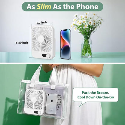 Portable Fan for Travel, 4000mAh Cruise Must Haves for Cruise Approved Rechargeable with 100 Speed Wind Adjustable, Portable Carbin Cruise Fan Magnetic for Cruise Ship Essentials 2026