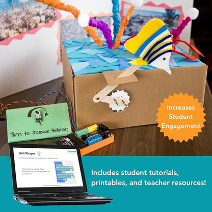 BirdBrain Technologies Hummingbird Robotics Starter Flock | Create unlimited robot designs, Teach coding and engineering with educational student lessons, Powered by micro:bit