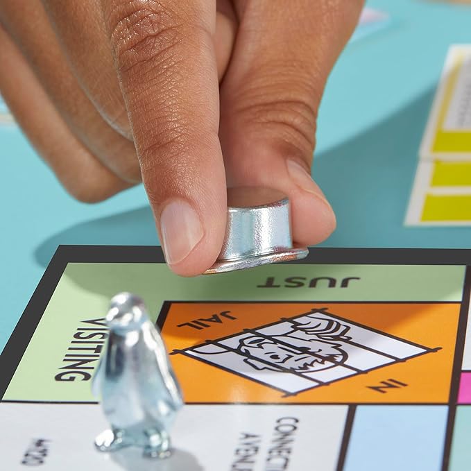 Monopoly Board Game | Classic Game with Storage Tray and Larger Tokens | Ages 8+ | 2 to 6 Players | Family Games for Kids and Adults | Kids Gifts