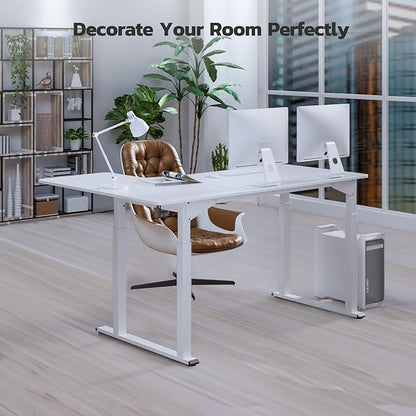 Dripex Standing Desk, 63"/ 71" L Shaped Desk Adjustable Height, Electric Corner Stand Up Desk Large Home Office Desk Computer Workstation, Dual Motor Sit Stand Desk 4 Legs, Super Stable