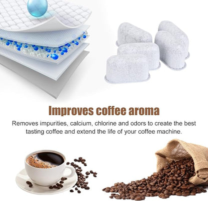 5pcs Coffee Maker Filter Replacement, Water Filter for Delonghi 7313285779 | Activated Carbon Water Filter for Espresso Coffee Machine, Cafe Maker Accessories for Delonghi Compatible with 7313285779