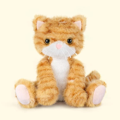 SuzziPals Heatable & Coolable Orange Cat Stuffed Animal, Cat Heating Pad Microwavable for Soothing & Relaxation, Lavender Scented Orange Cat Plush Toy for Stress Relief, Stuffed Cat Toys for Kids