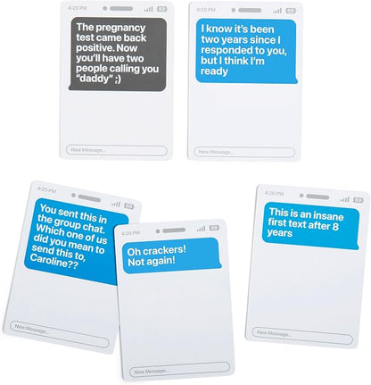 New Phone, Who Dis? by Relatable – Offline Text Message Party Game - Spicer Edition Party Game, Funny Social Icebreaker for Groups, and Summer Fun for Game Night, Includes 50 Inbox & 250 Reply Cards
