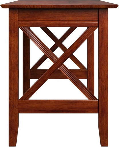 Multi-Purpose Desk, Writing Desk, Craft Table, Work Table, Computer Desk, Solid Wood, Brown