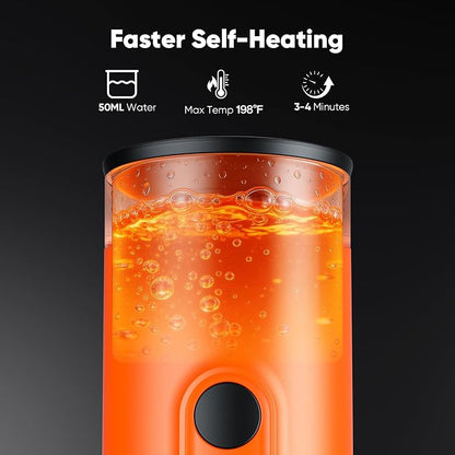 Portable Espresso Machine for Travel, Self-Heating Coffee Maker Works with Capsules & Ground Coffee, Type-C Rechargeable for Outdoor Camping Car RV Business Trips