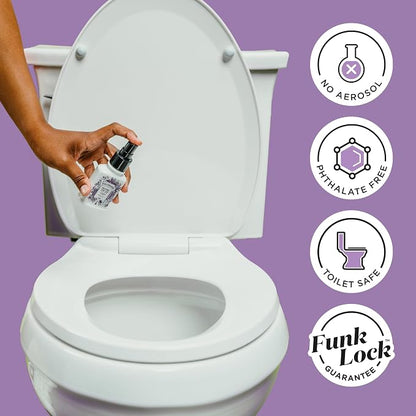 Poo-Pourri Before-You-Go Toilet Spray, Lavender Vanilla, 4 Fl Oz, Up to 200 Uses, Bathroom Odor Deodorizer, Plant-Based with Essential Oils, for Home or Work, Lavender, Vanilla and Citrus Scent