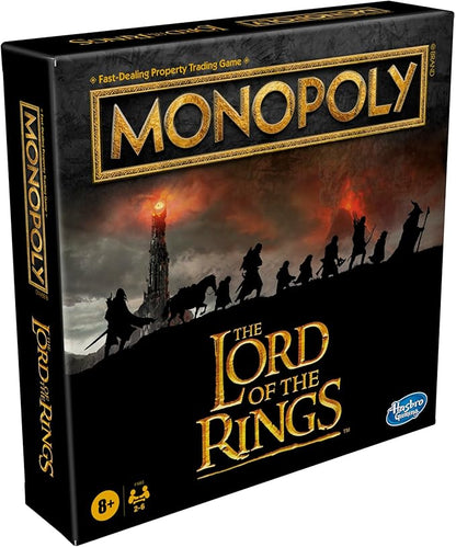 Hasbro Gaming Monopoly: The Lord of The Rings Edition Board Game Inspired by The Movie Trilogy, Play as a Member of The Fellowship, Ages 8 and Up (Amazon Exclusive)