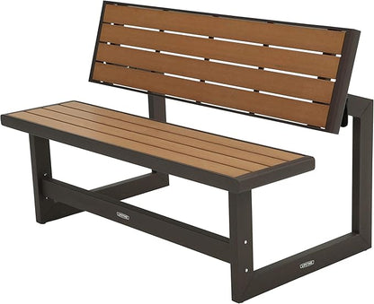 LIFETIME 60054 Convertible Bench / Table, Faux Wood Construction