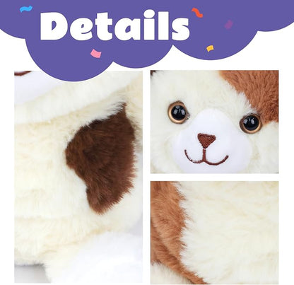 Talking Cat Repeat What You Say Musical Stuffed Animal Shaking Singing Plush Toy Electric Interactive Animated Kitten Plushies Gifts for Kids Girls Boys