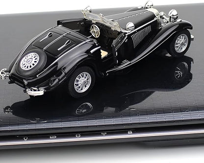 1:28 Scale Pullback Diecast Metal Antique Classic Model Cars Collectible Toy Gifts (Black,Length 6.5in/16.8cm)