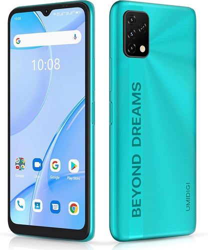 UMIDIGI Power 5S 4+32GB Unlocked Cell Phone Expandable 258GB, Up to 2.0GHz 6150mAh with 3D Unibody Design, 6.53 HD Display Smartphone with 16MP AI Triple Camera, Dual SIM