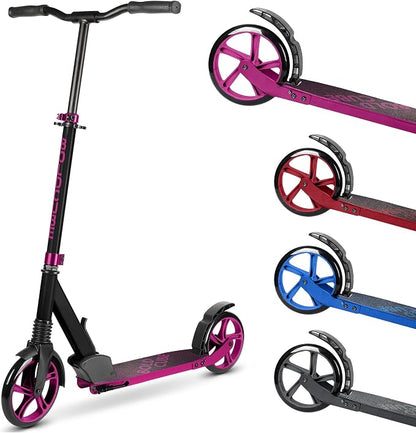 BOLDCUBE Big 2 Wheeler | Scooter for Kids & Teens Ages 7+ Years | Play & Commute | Front Suspension Fit with 200MM Wheels | Height Adjustable 86 to 111 cm