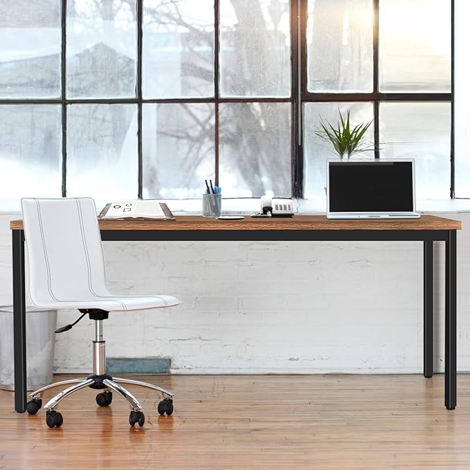 BAST BOARD 30x59 Inches - Brown Minimalist Desk for Home Office or Gaming