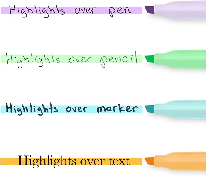 Sharpie Pocket Highlighters, Mild Pastel Colors, Assorted, Chisel Tip, 12 Count - School, Home, and Office Use, Teacher Supplies (Pack of 12)