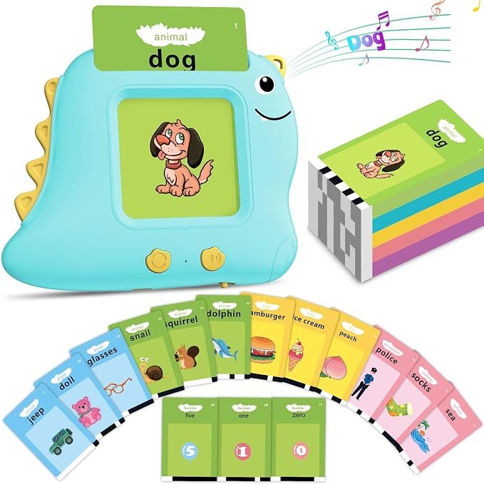Alotwan Talking Flash Card, Learning Toys for Ages 2-4, Autism Sensory Toys for Toddlers, Speak Montessori for 2+ Year Old, Kids Gift for Boys Girls Birthday Preschool Activity 510 Sight Words