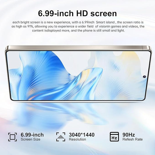 S26 Ultra 5G Unlocked Smartphone,16GB+512GB Cell Phone for Android 15, 6.99" Unlocked Cell Phone, 7000mAh, 68MP+108MP Dual Camera/Dual SIM/Fingerprint Lock/Face，Deep Purple