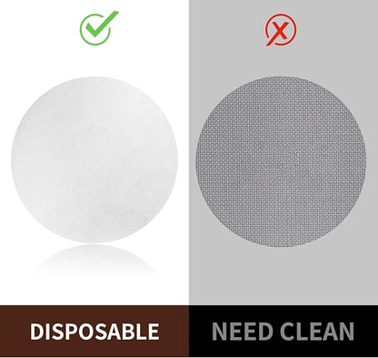 1000 Pcs Coffee Paper Filter for Espresso Coffee Maker, 58 mm | Unbleached Espresso Filter Puck Screen Portafilter Paper, for Breville Barista, Mr. Coffee and Other Espresso Machine