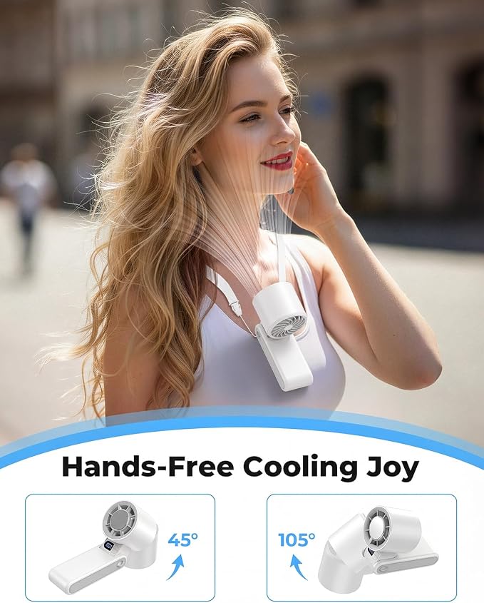MORECORE Portable Handheld Fan with Ice Cooler, [Instant Chill to 50℉] Birthday Gifts for Men Mom Women Grandma Her Hot Flash, 5000mAh Cooling Fan, Camping Beach Cruise Travel Essentials 2026