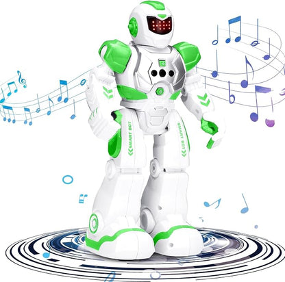 KingsDragon Robots Toy for Kids, RC Gesture Sensing Toy, Interactive Walking Singing Dancing Robot Birthday Presents for Boys Girls Age 6 7 8 9 Years Old,Green