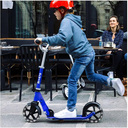Micro Kickboard | Cruiser LED Kids Scooter for Ages 6–12 | 2 Wheel | Foldable with Kickstand | Adjustable Handlebar | Motion-Activated PU LED Wheels | Swiss Design
