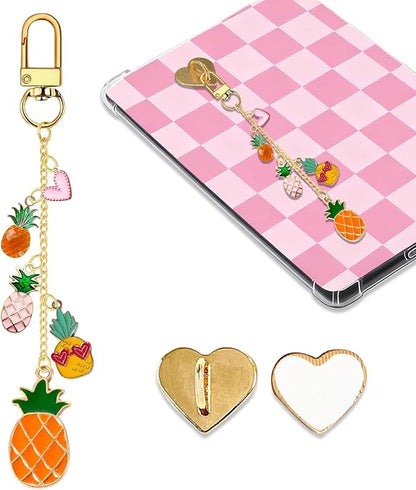 Charm Chains for Kindle,Cute E-reader Phone Charm Bracelets Accessories Compatible for Kindle E-Reader Phone iPad AirPod,Gifts for Reader Booklovers
