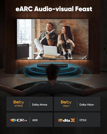 Highwings 8K@60 HDMI Cable 10FT/3M, 48Gbps 2.1 High Speed HDMI Braided Nylon 4K120 144Hz RTX 3090 eARC HDR10 4:4:4 HDCP 2.2&2.3 Compatible for PS5, PS4, UHD TV and PC