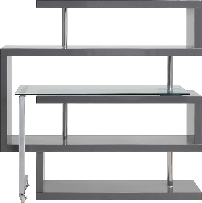 NicBex Kimberly-DW-00028-LWJ Home Office Desks, 55"x24"x54", Gray