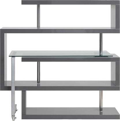 NicBex Kimberly-DW-00028-LWJ Home Office Desks, 55"x24"x54", Gray