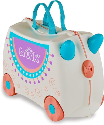 Trunki Hand Luggage and Children's Suitcase for Sitting On | Children's Risen Gift for Girls and Boys | Trolley, Pink