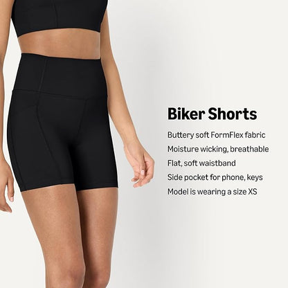 Amazon Essentials Women's Active FormFlex Buttery Soft High Waist Biker Shorts