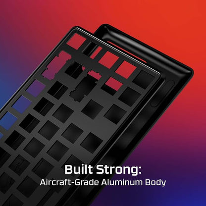 HyperX Alloy Origins PBT - Mechanical Gaming Keyboard, Keycaps, RGB Lighting, Compact, Aluminum Body, Adjustable Feet, Customizable with NGENUITY, Onboard Memory Clicky Switch, Black