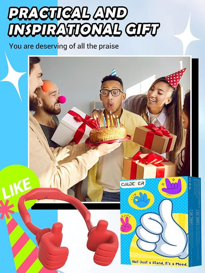 Gifts for Teens Girls Women Mom Wife Cell Phone Holder: Adjustable Thumbs Up Phone Stand Gift for Kids Adults Women Teenage Men Boy Grandma Funny Gadgets Trend Stuff Ideas Stocking Stuffer Gift