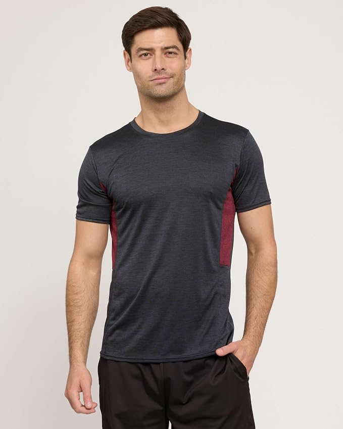 5 Pack Men's Dry Fit Short Sleeve T-Shirt Gym Workout Athletic Running Tee | Cooling, Moisture-Wicking, Crew Neck, Quick-Dry, Breathable, Active, Exercise, Fitness, Basketball, Cycling, Hiking, Tennis