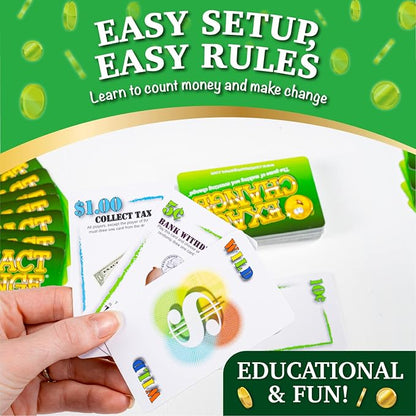 Exact Change Card Game - Educational Money Counting Game for Kids
