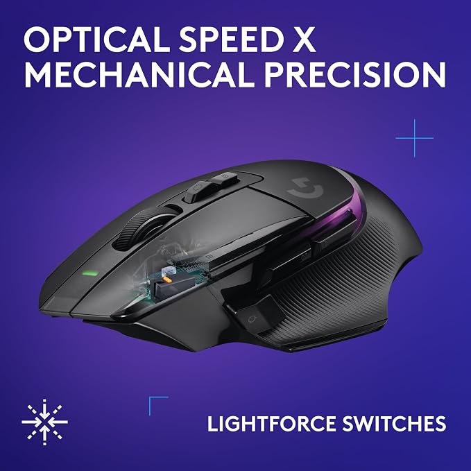 Logitech G502 X Plus Lightspeed Wireless Gaming Mouse + G515 TKL Wireless Gaming Keyboard (Tactile) Bundle: Black